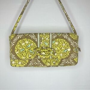 Vera Bradley Sittin in a Tree Knot Just a Clutch Retired 2010 Green Brown Purse